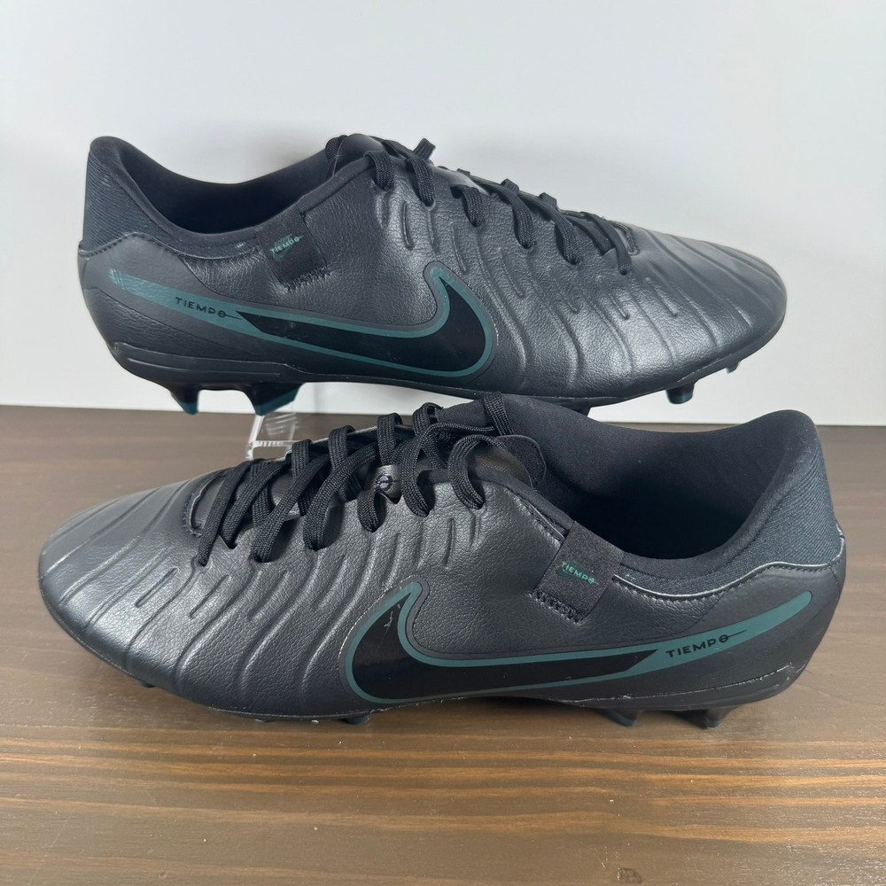 Nike Men's Tiempo Legend 10 Elite FG Soccer Cleats Size 11.5 Shadow Pack Black - Picture 3 of 14